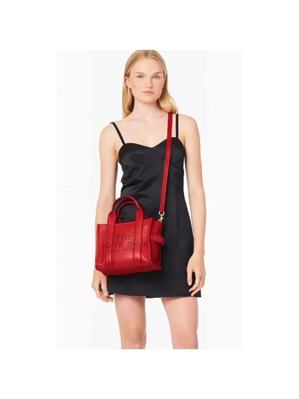 Marc Jacobs Women's The Small Tote Leather Bag Red OS